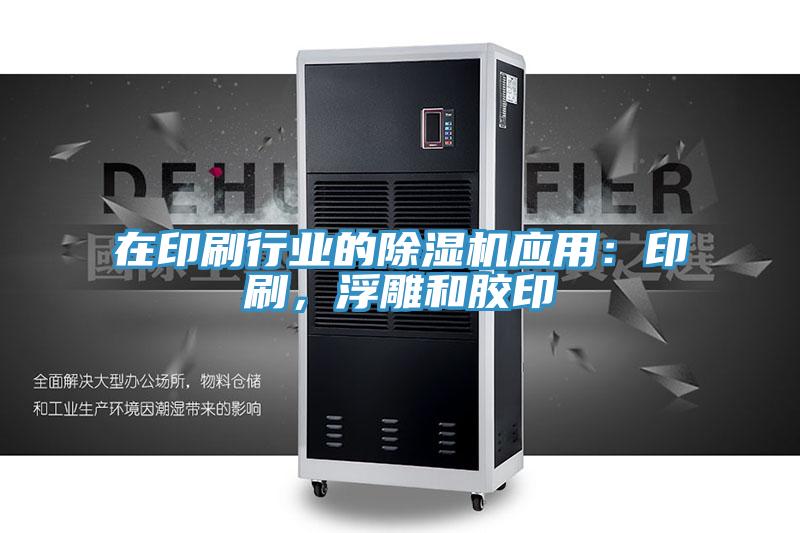 在印刷行業(yè)的除濕機(jī)應(yīng)用：印刷，浮雕和膠印