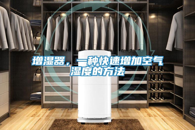 增濕器，一種快速增加空氣濕度的方法