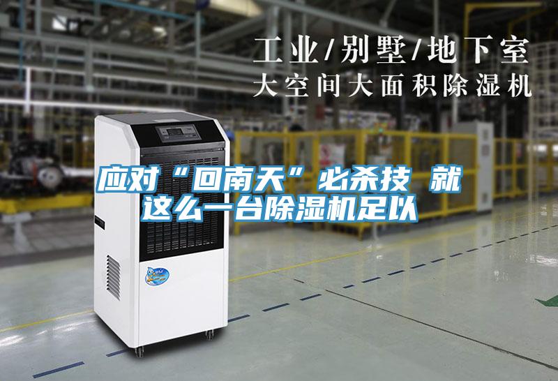 應(yīng)對“回南天”必殺技 就這么一臺(tái)除濕機(jī)足以