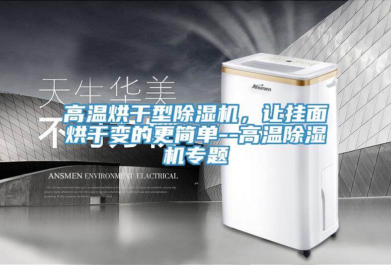 高溫烘干型除濕機(jī)，讓掛面烘干變的更簡(jiǎn)單--高溫除濕機(jī)專題