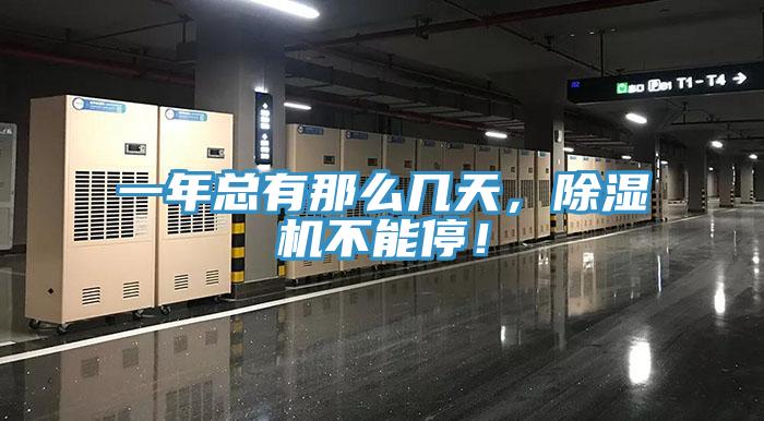 一年總有那么幾天，除濕機不能停！