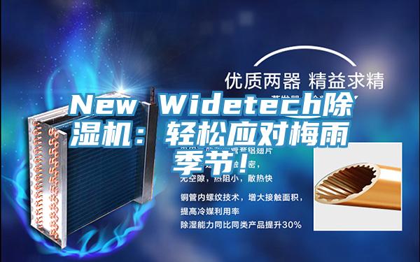 New Widetech除濕機：輕松應(yīng)對梅雨季節(jié)！