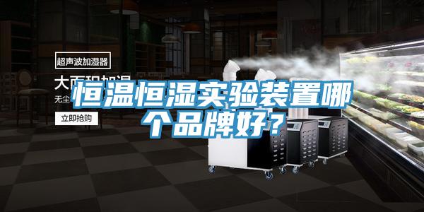 恒溫恒濕實驗裝置哪個品牌好？