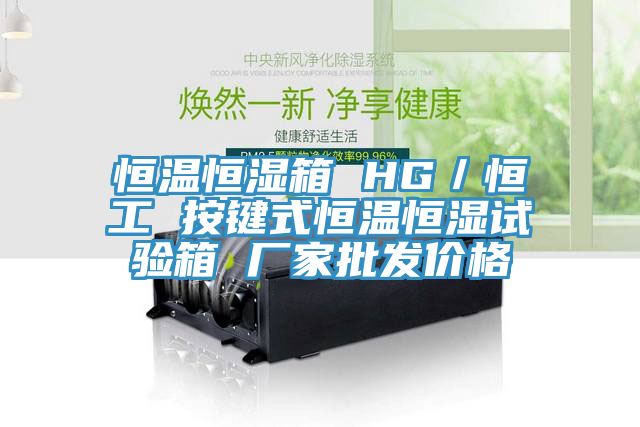 恒溫恒濕箱 HG/恒工 按鍵式恒溫恒濕試驗箱 廠家批發(fā)價格