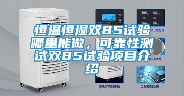 恒溫恒濕雙85試驗(yàn)?zāi)睦锬茏?，可靠性測(cè)試雙85試驗(yàn)項(xiàng)目介紹