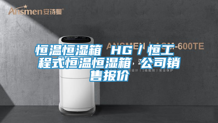 恒溫恒濕箱 HG/恒工 程式恒溫恒濕箱 公司銷售報價