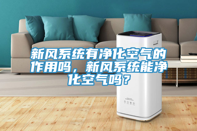 新風系統(tǒng)有凈化空氣的作用嗎，新風系統(tǒng)能凈化空氣嗎？